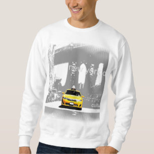 New York City Brooklyn Bridge Nyc Gult Taxi Lång Ärmad Tröja