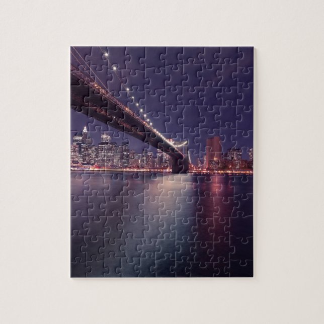 New York City Brooklyn Bridge Pussel (Vertikal)