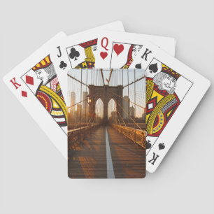 New York City Brooklyn Bridge Sunrise Casinokort