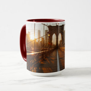 New York City Brooklyn Bridge Sunrise Mugg