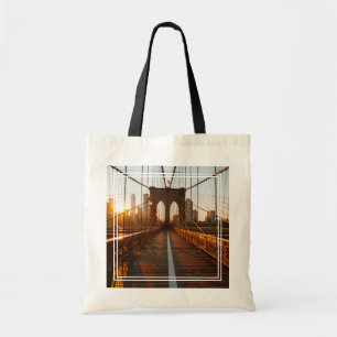New York City Brooklyn Bridge Sunrise Tygkasse