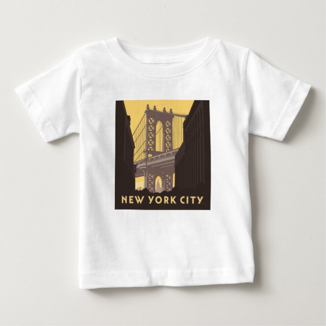 New York City | Brooklyn Bridge T Shirt (Framsida)