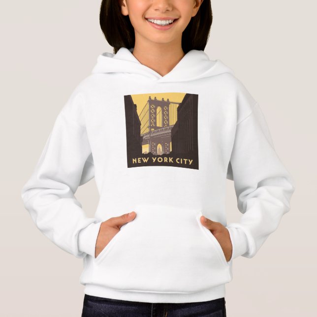 New York City | Brooklyn Bridge T Shirt (Framsida)