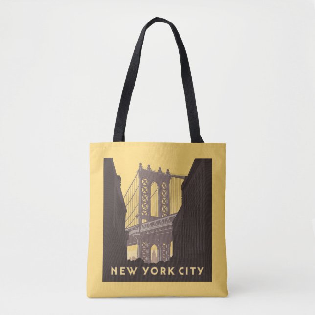 New York City | Brooklyn Bridge Tygkasse (Framsida)