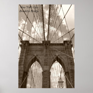 New York City Brooklyn överbryggar Poster