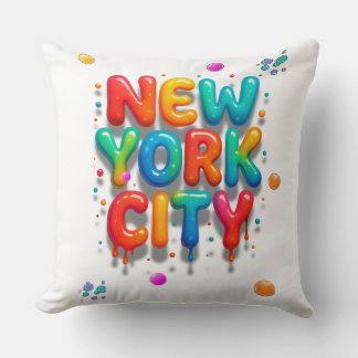 New York City Bubble Brev Kudde