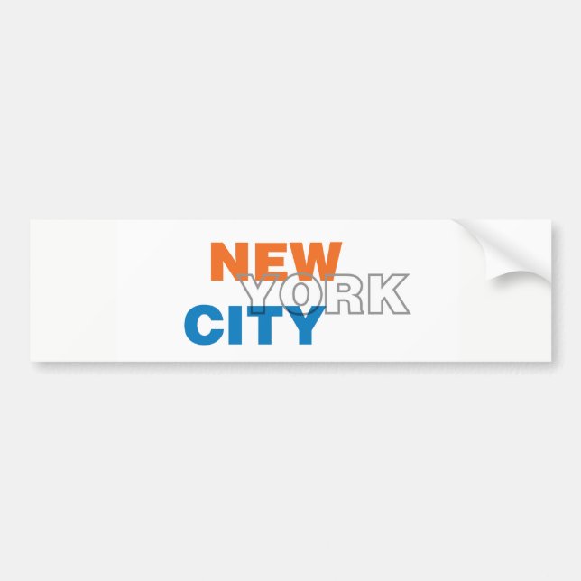 New York City Bumper Sticker Bildekal (Framsidan)