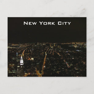 New York City by Night Vykort