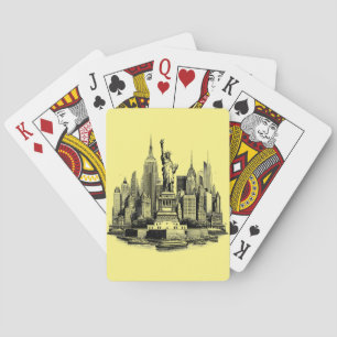 New York City Byggnad Architecture art Casinokort
