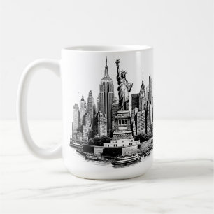 New York City Byggnad Architecture art Kaffemugg