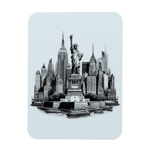 New York City Byggnad Architecture art Magnet