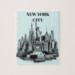 New York City Byggnad Architecture art Pussel