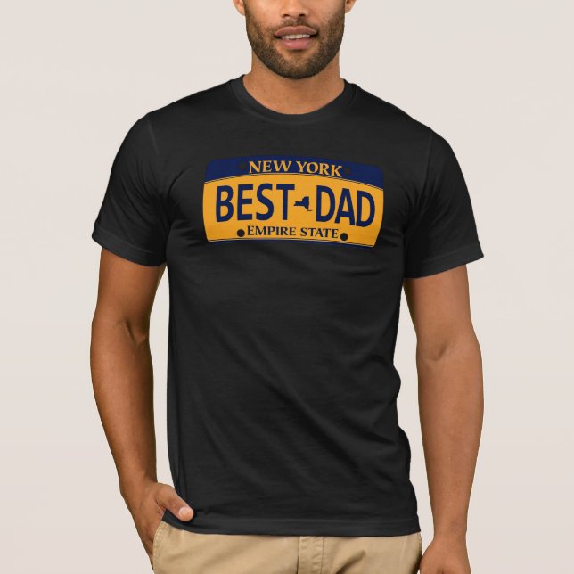 New York City Cars Plate Number, Best Pappa, Far' T Shirt (Framsida)