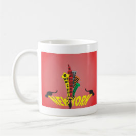 New York City cat Kaffemugg