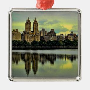 New York City Central Park horisont Julgransprydnad Metall