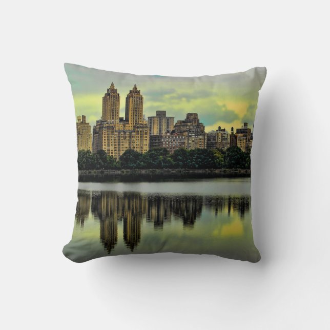 New York City Central Park Skyline Kudde (Framsida)