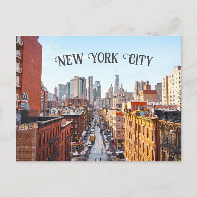 New York City | Chinatown Skyline Vykort (Framsida)