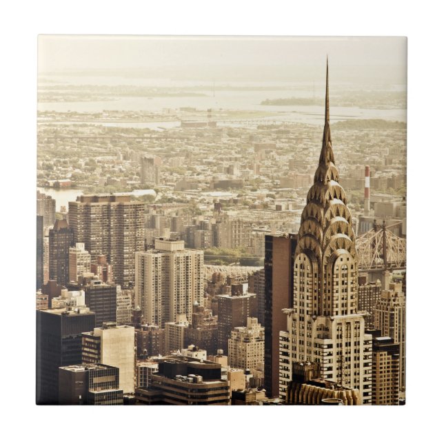 New York City - Chrysler byggnad Kakelplatta (Framsidan)
