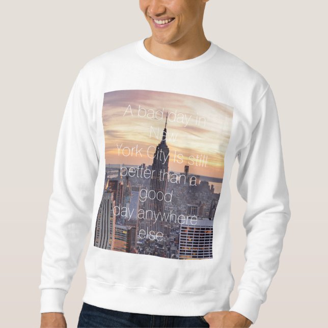 New York City citationsteckentröja Sweatshirt (Framsida)
