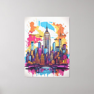 New York City Cityscape Landcape Canvastryck