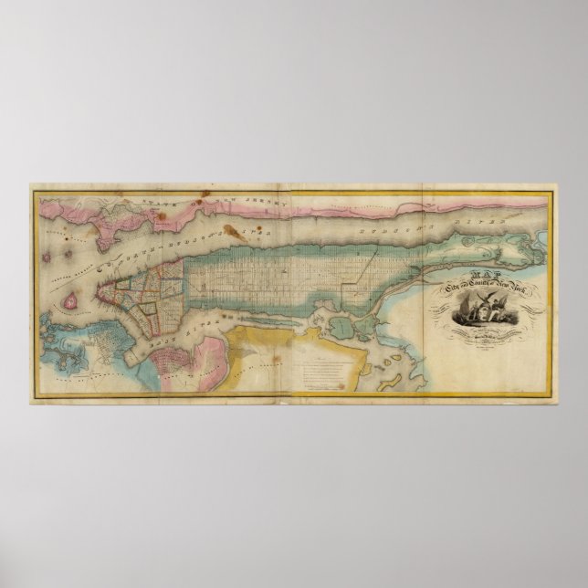 New York City & County Poster (Framsidan)