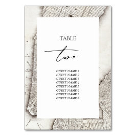 New York City Destination NYC Bröllop Bordsnummer