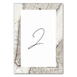 New York City Destination NYC Bröllop Bordsnummer