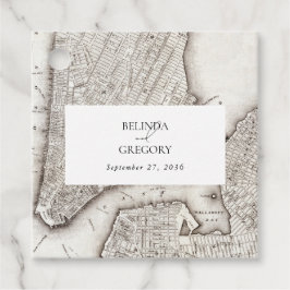 New York City Destination NYC Bröllop Gåvor Etiketter