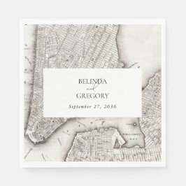 New York City Destination NYC Bröllop Pappersservett