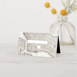 New York City Destination NYC Bröllop Placeringskort