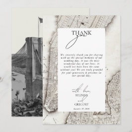 New York City Destination NYC Bröllop Tack Kort