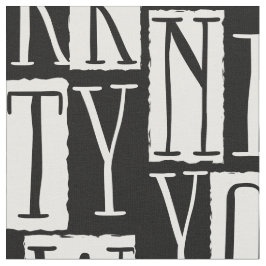 New York City elegantt svartvitt mönster Tyg