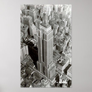 New York City - empire state bygga Poster