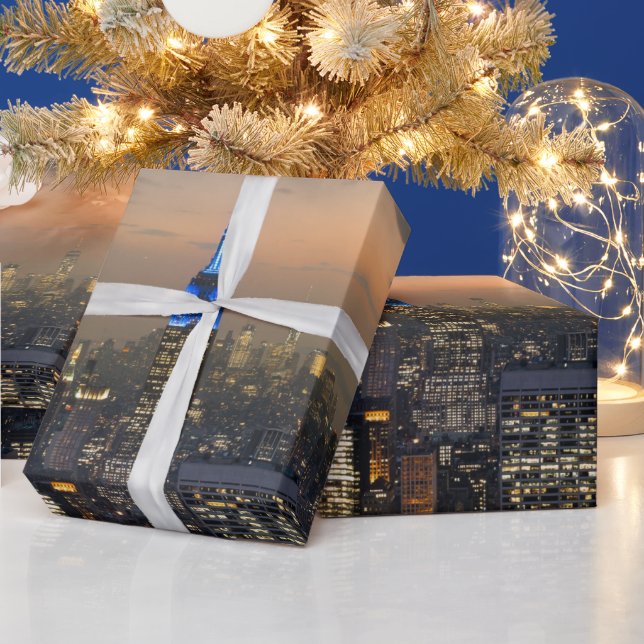 New York City Empire state Byggande Iconic Poster Presentpapper (Helgdagar)