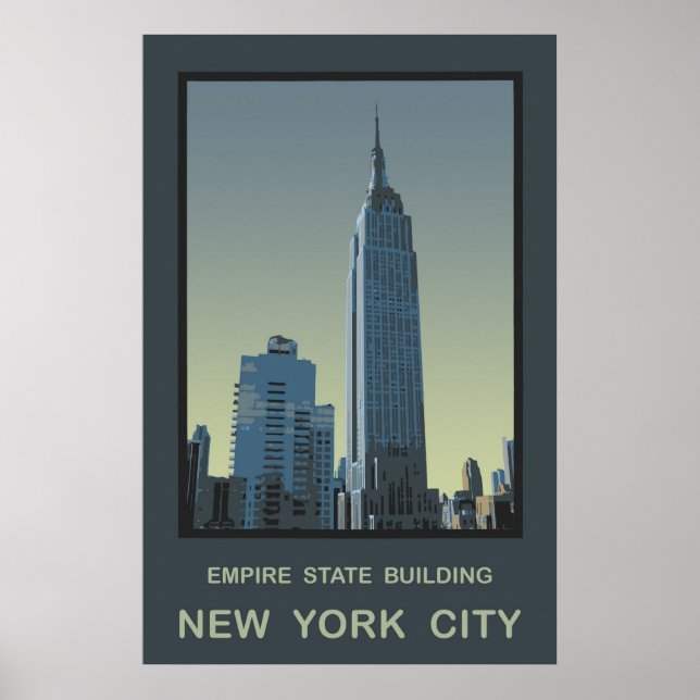 New York City Empire state Byggande Poster (Framsidan)