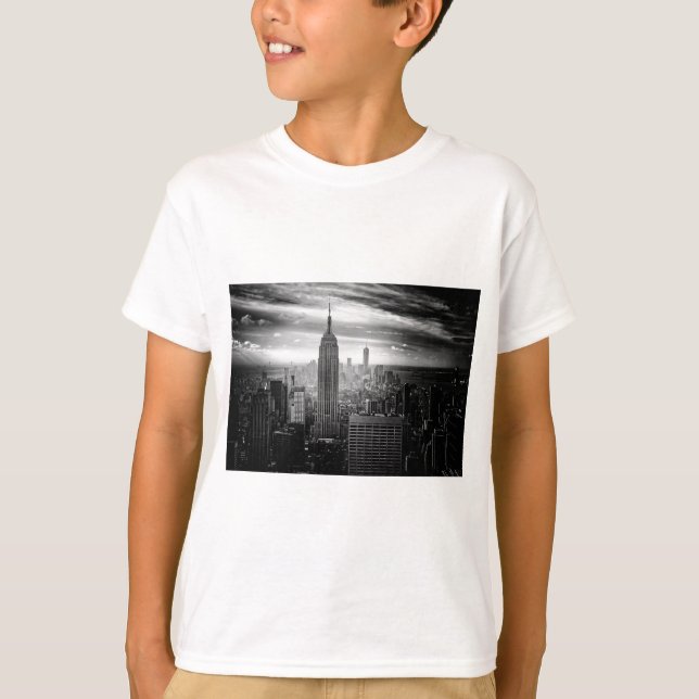 New York City Empire state Byggande Tee Shirt (Framsida)