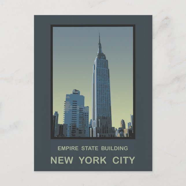 New York City Empire state Byggande Vykort (Framsida)