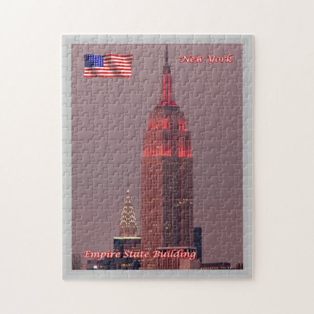 New York City - Empire state Byggnad - USA - Pussel (Vertikal)