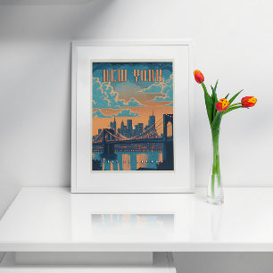 New York City - en Vintage Delight Poster