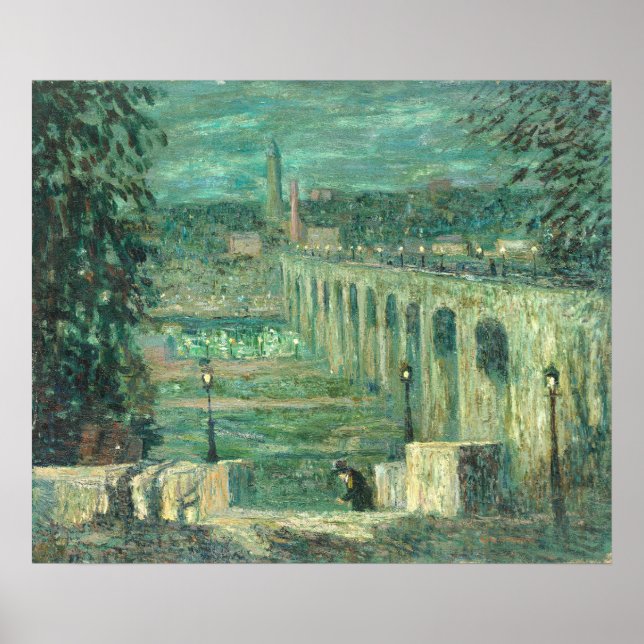 New York City - Ernest Lawson Fine Art Poster (Framsidan)