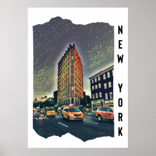 New York City Estetisk Foto Konst Poster