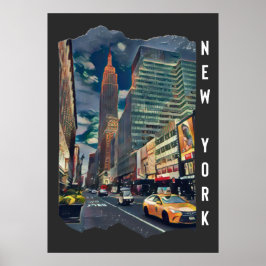 New York City Estetisk Foto Konst Poster