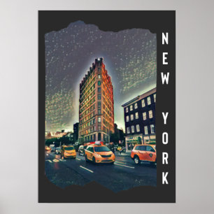 New York City Estetisk Foto Konst Poster