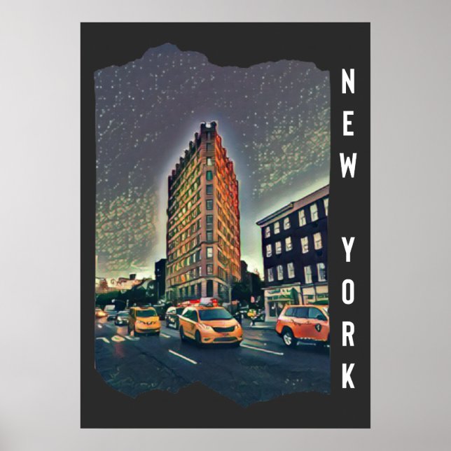 New York City Estetisk Foto Konst       Poster (Framsidan)