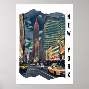 New York City Estetisk Foto Konst Poster