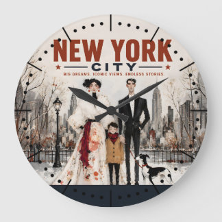 New York City Familjemodetryck för mode och resor  Stor Klocka