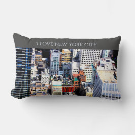 New York City färglös modern dekoration Lumbarkudde