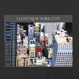 New York City färgstarka moderna arkitekturvykort Vykort