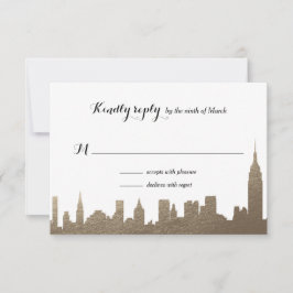 New York City Faux Guld OSA kort