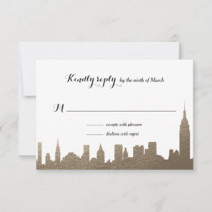 New York City Faux Guld OSA kort